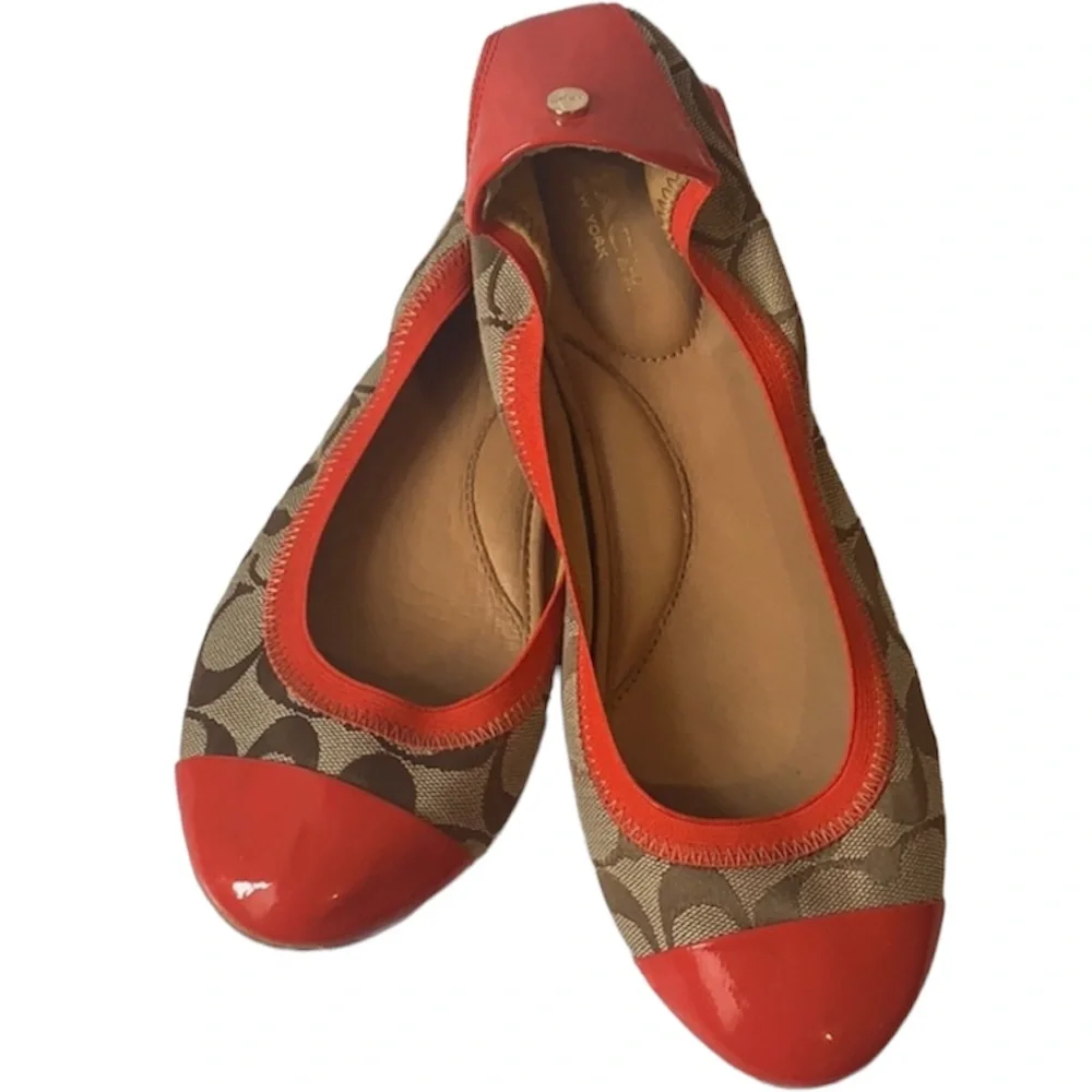 Coach Wanda Signature Flats Shoes 9.5B - Picture 6 of 15